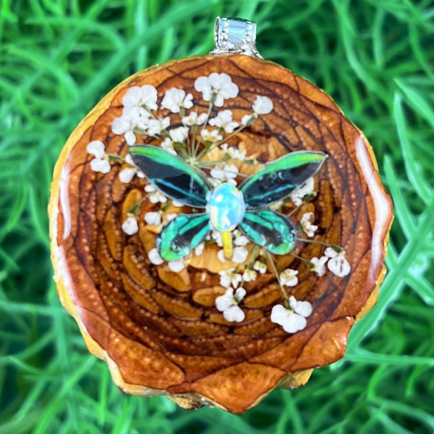 Opal With Butterfly