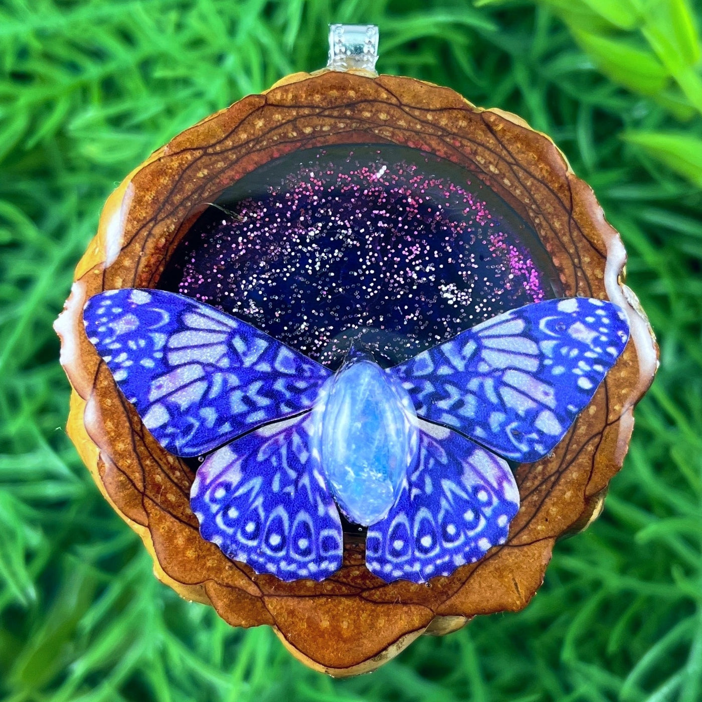 Galaxy with Moonstone & Butterfly