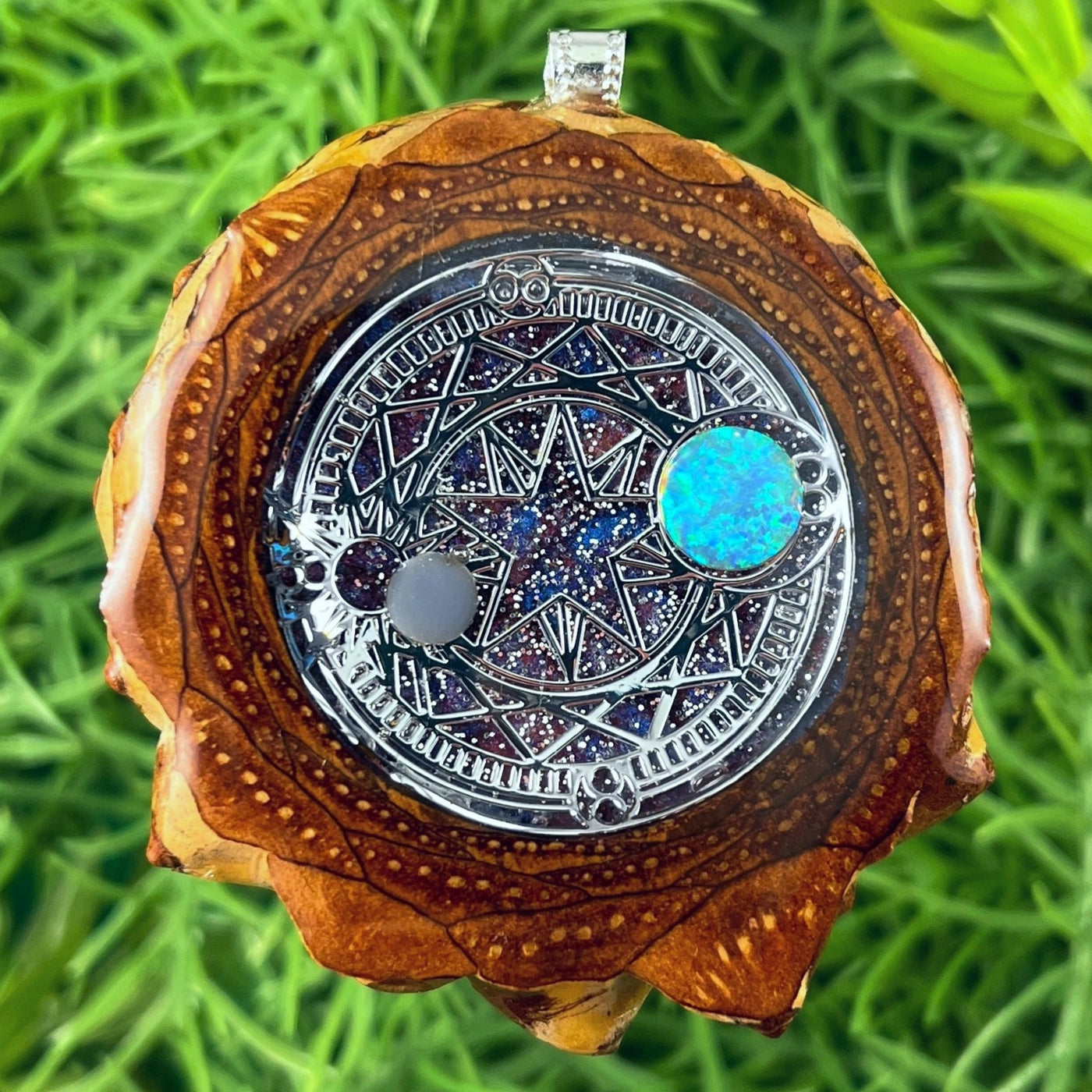 Night Sky with Opal & Mandala