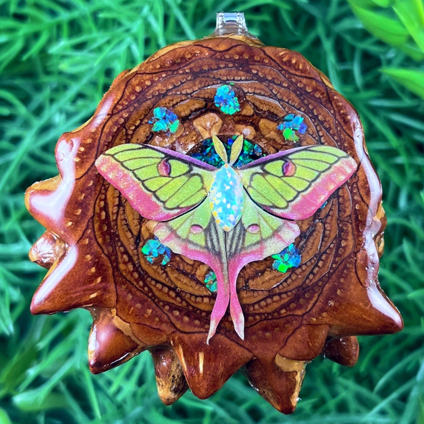 Moth with Crushed Opal