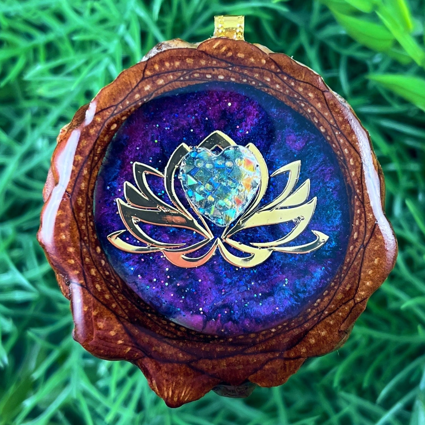 Supernova with Dichroic Glass & Mandala