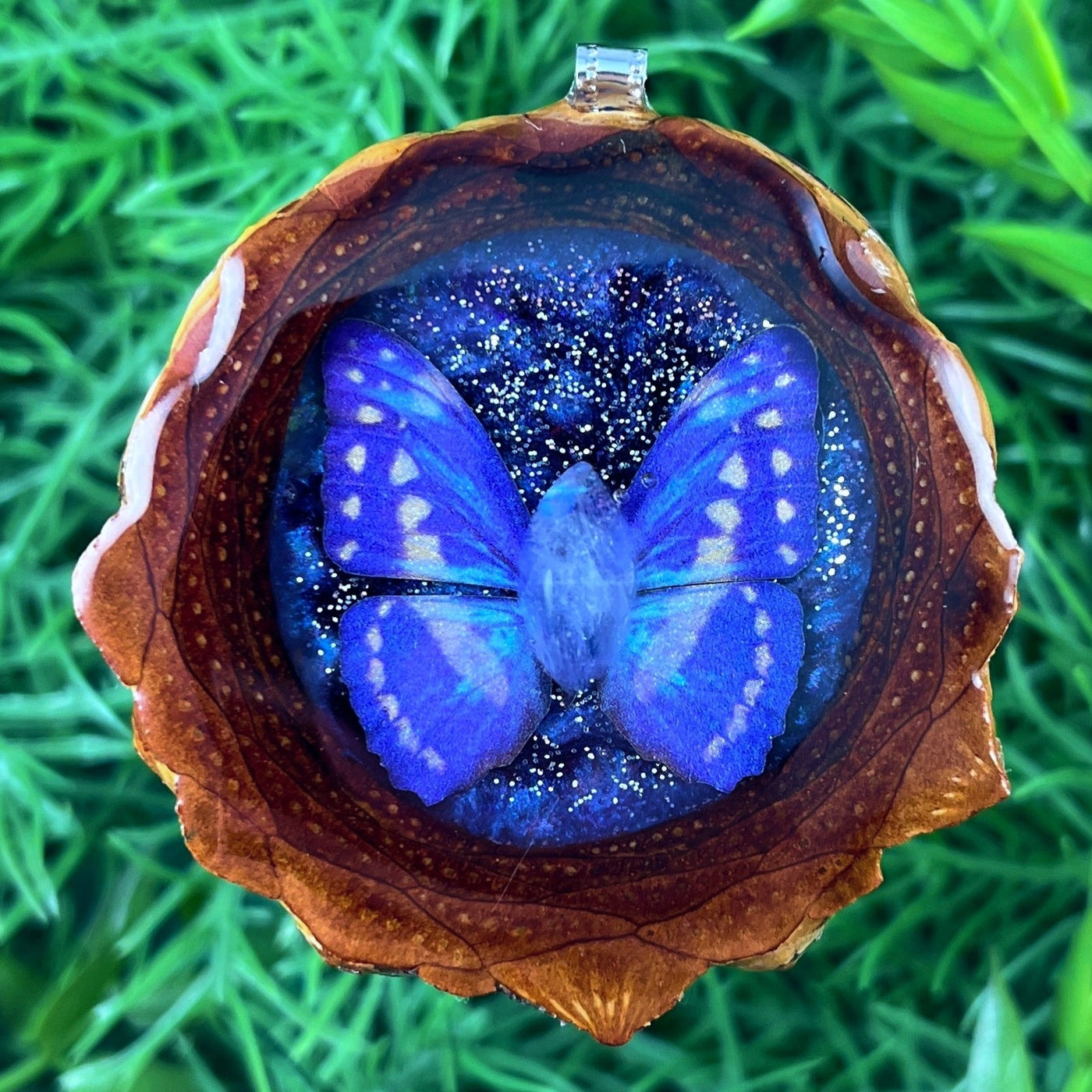 Galaxy with Moonstone & Butterfly