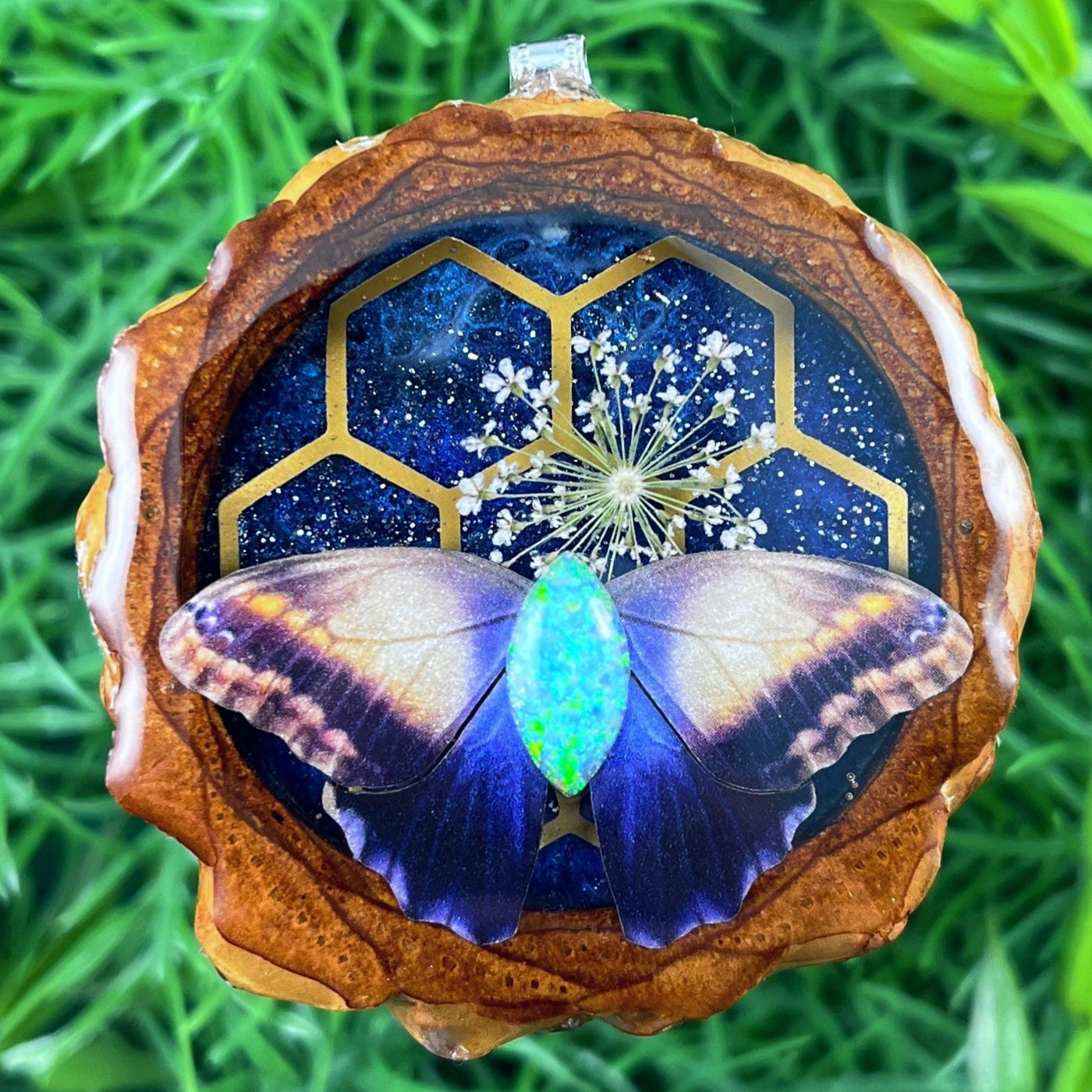 Galaxy & Opal with Honeycomb & Butterfly