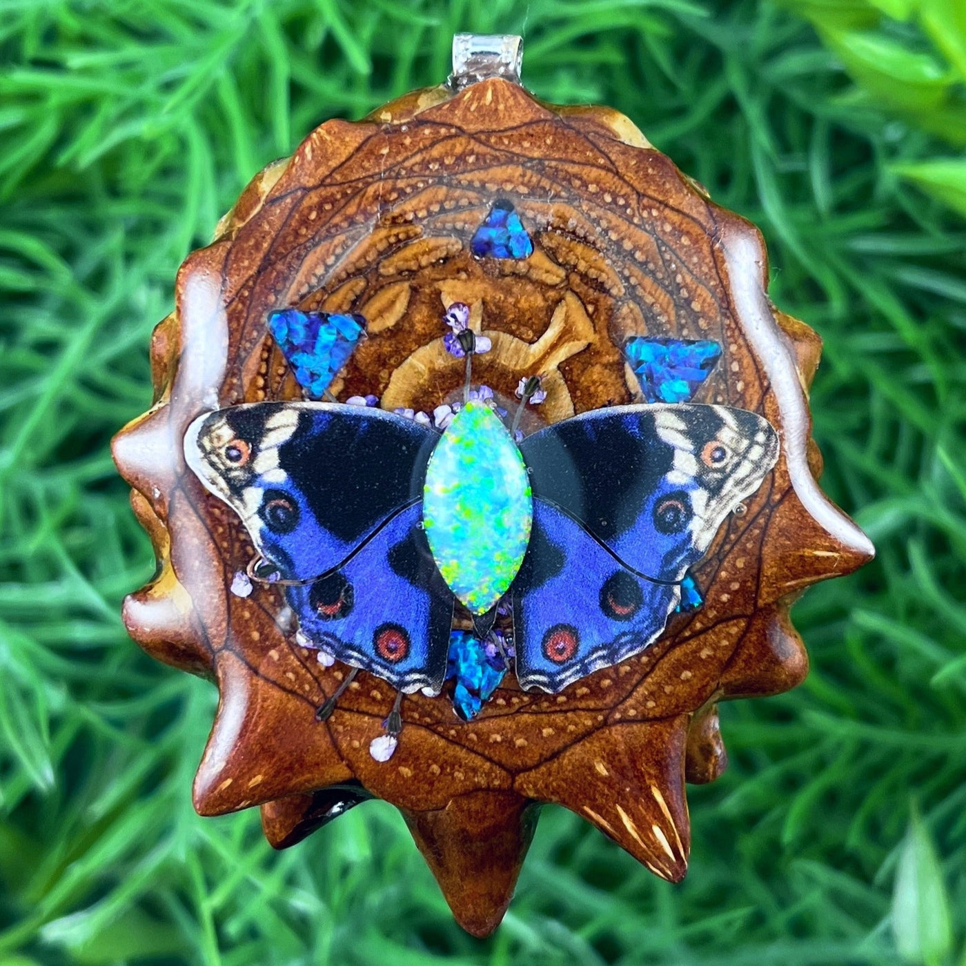 Opal & Crushed Opal with Butterfly