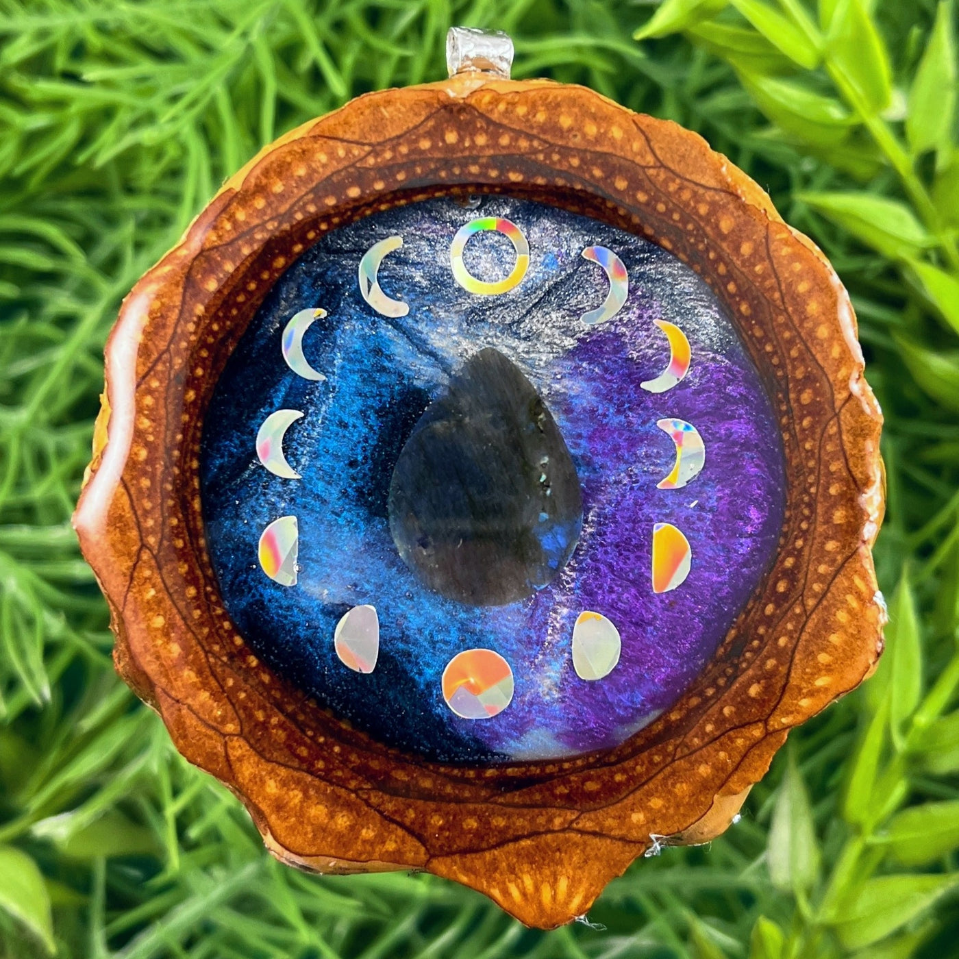 Supernova with Labradorite & Moon Phase