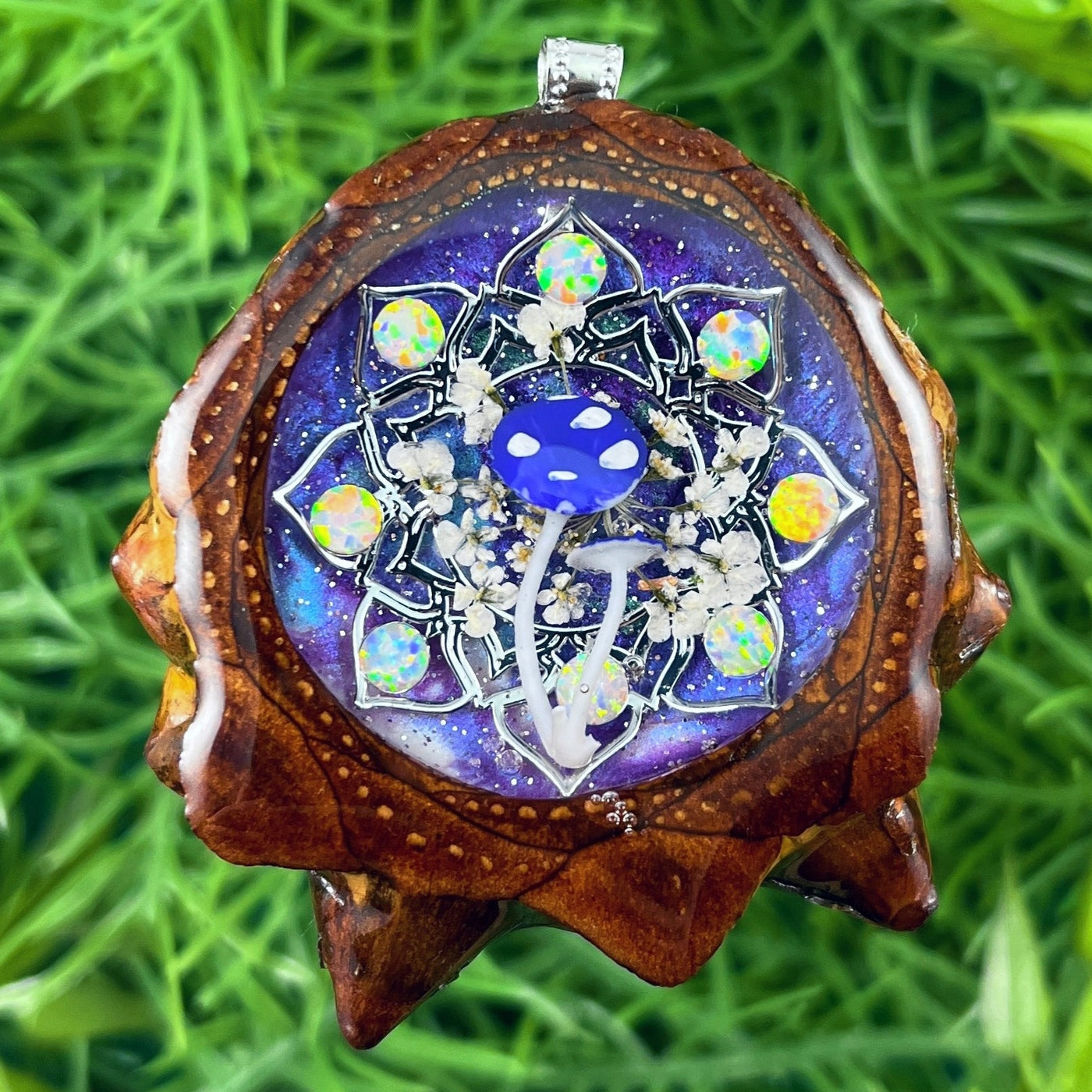 Opal with Mushroom & Mandala