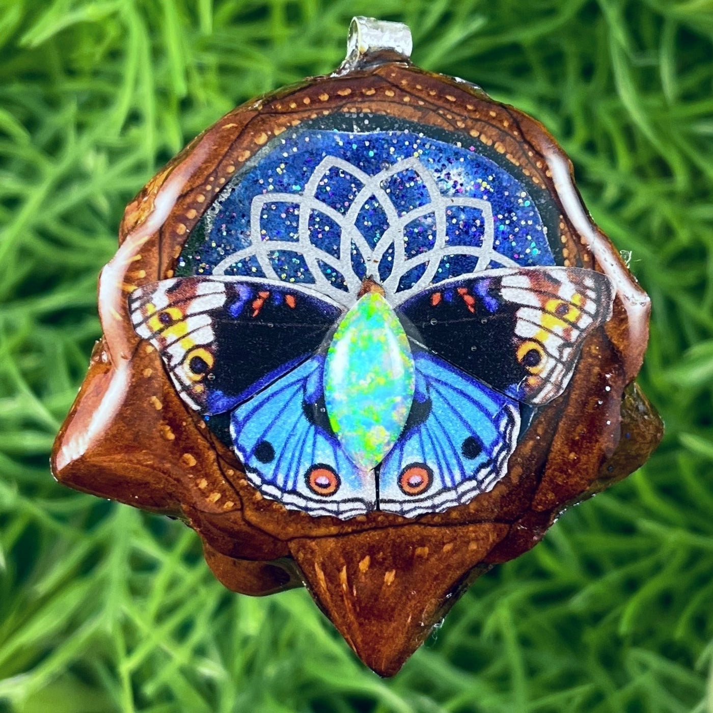 Galaxy & Opal with Sunflower & Butterfly