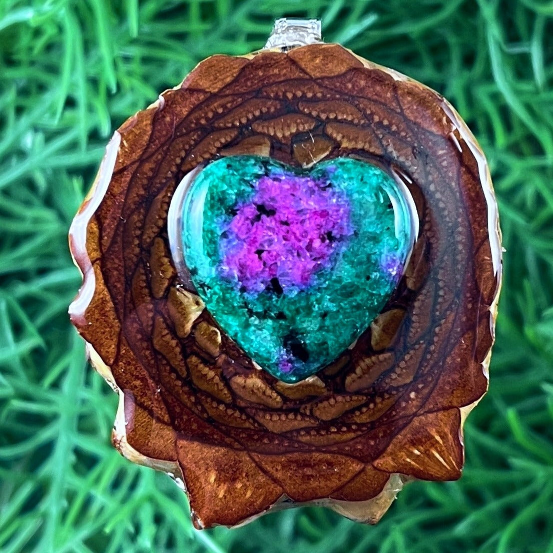 Ruby Zoisite Heart