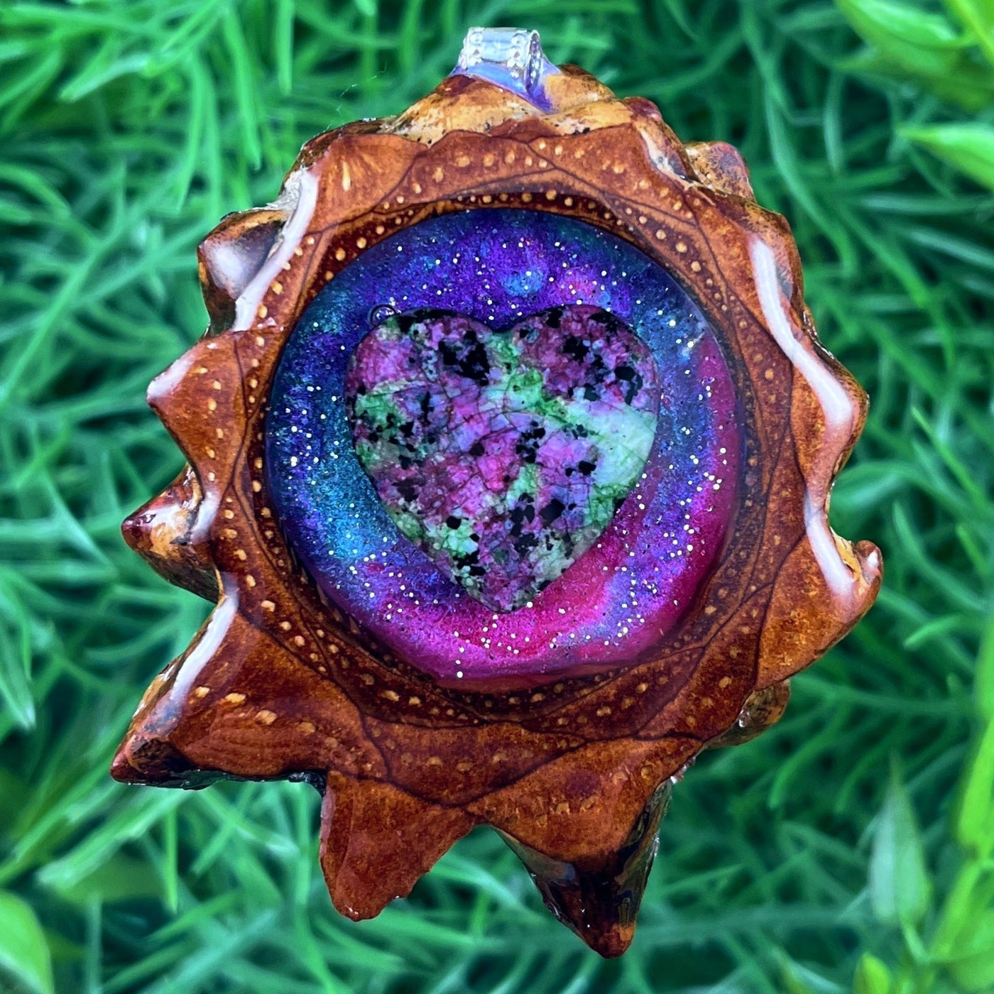 Supernova with Ruby Zoisite Heart