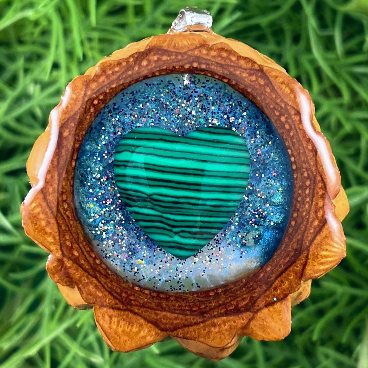 Galaxy with Malachite Heart