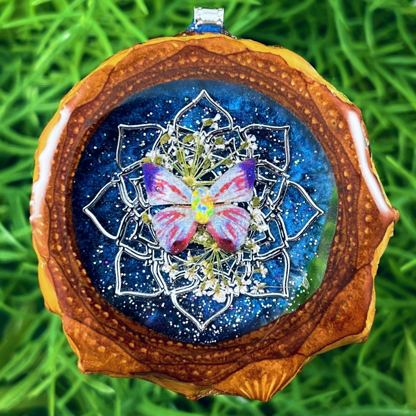 Galaxy & Opal with Butterfly & Mandala