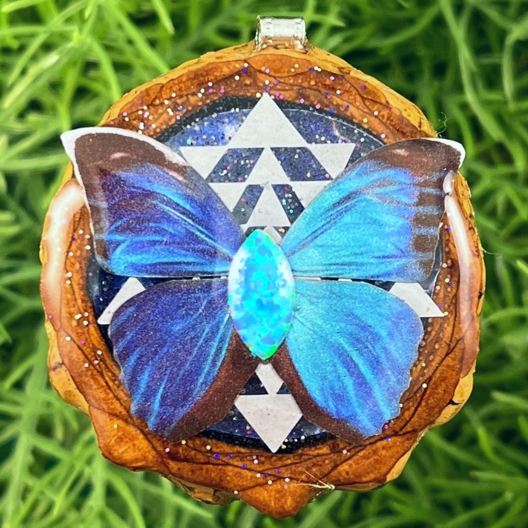 Butterfly and Opal with Mandala