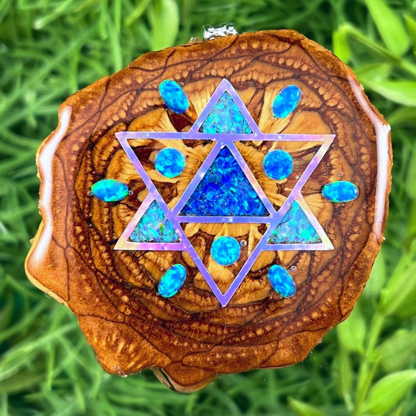 Opal & Crushed Opal with Merkaba