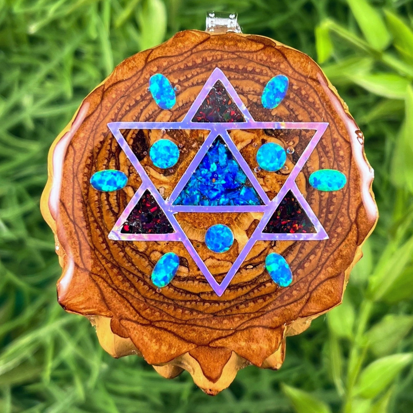 Opal & Crushed Opal with Merkaba