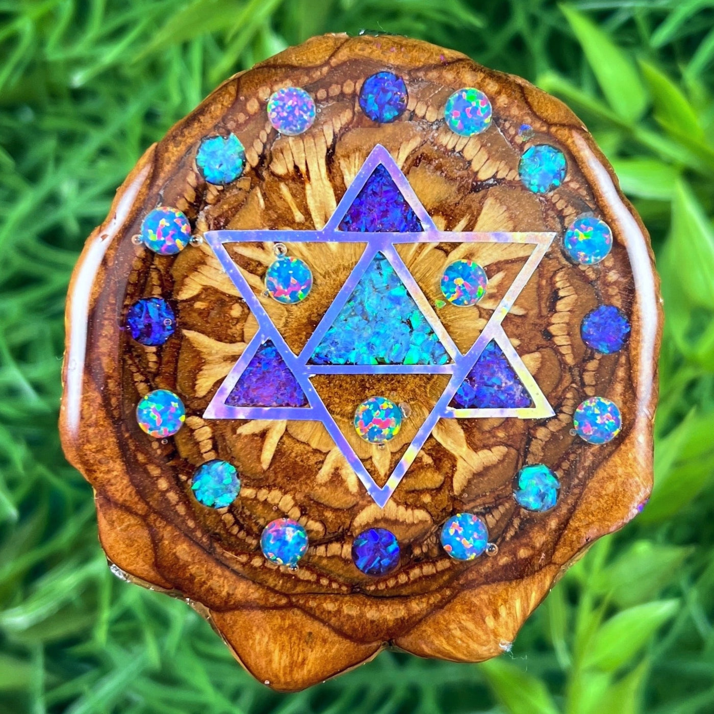 Opal & Crushed Opal with Merkaba