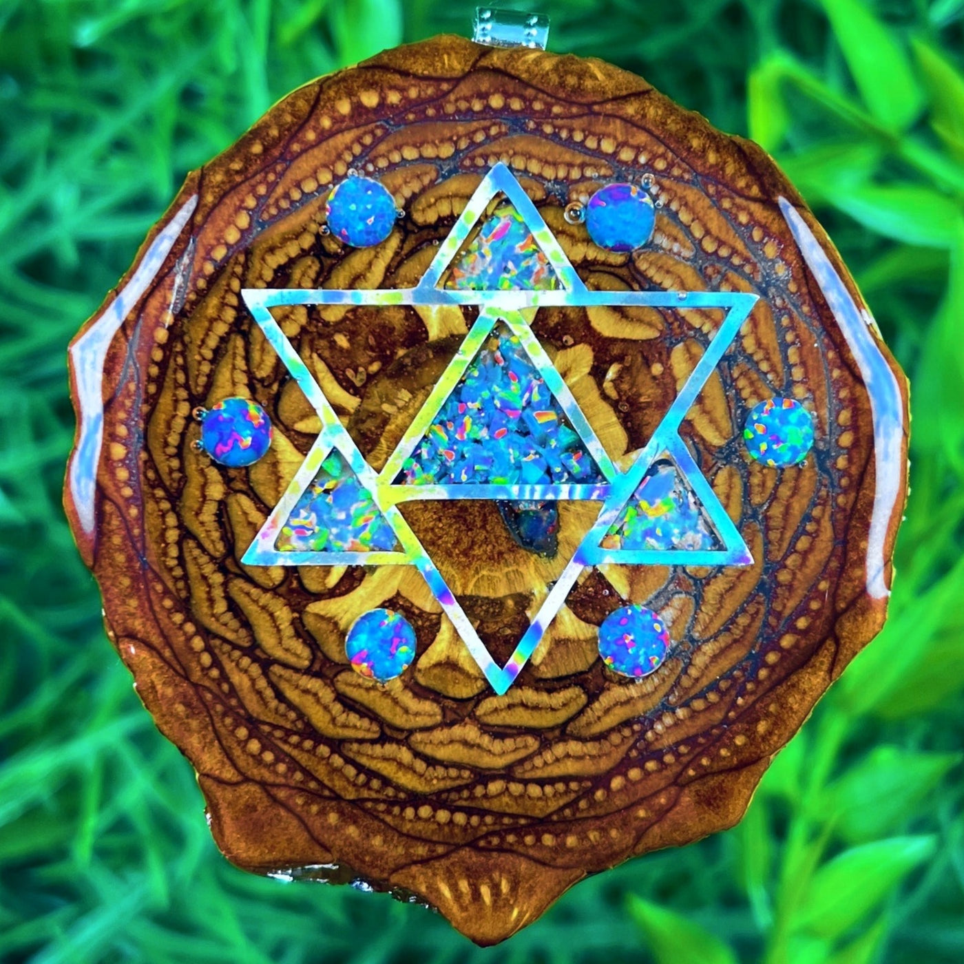 Opal & Crushed Opal with Merkaba