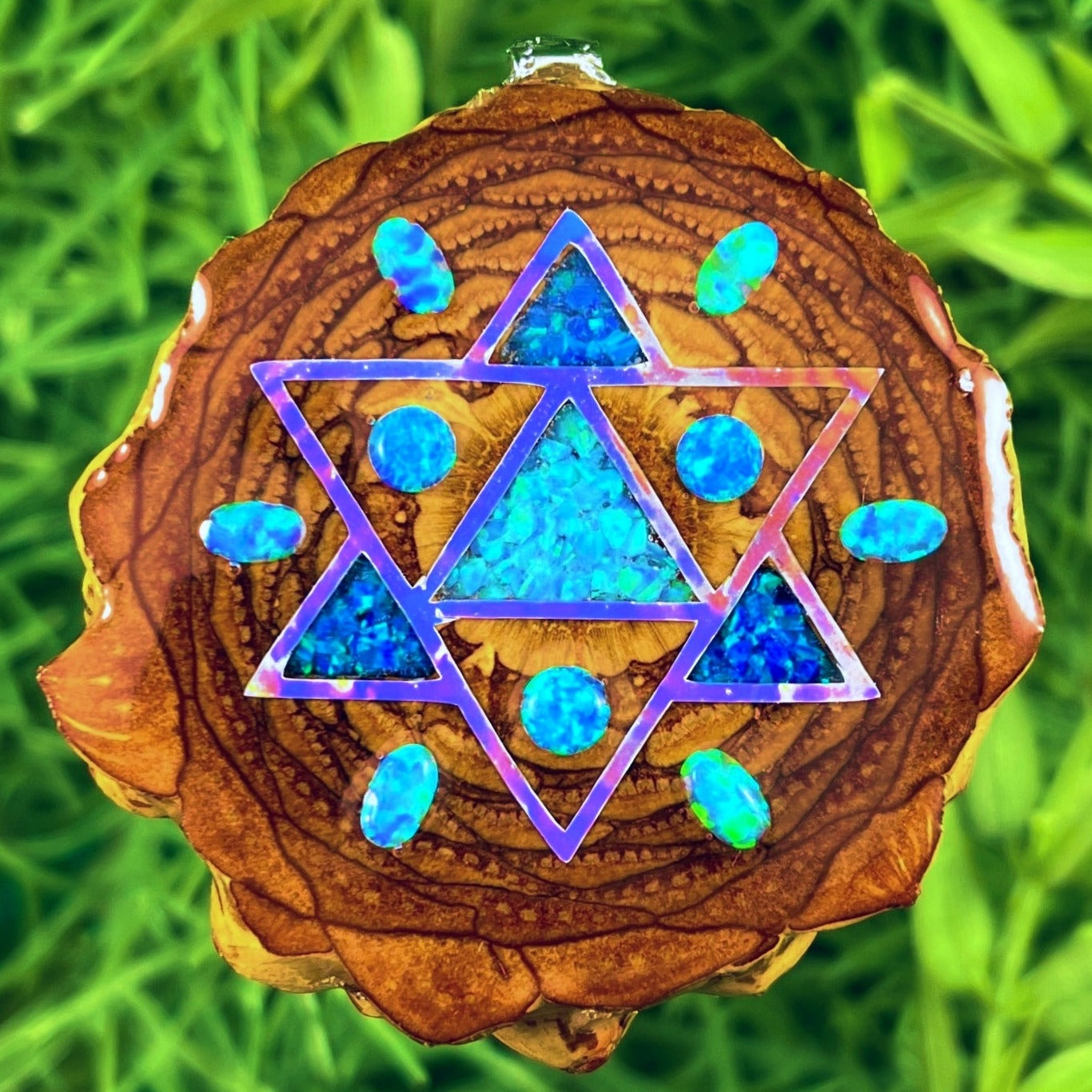 Opal & Crushed Opal with Merkaba