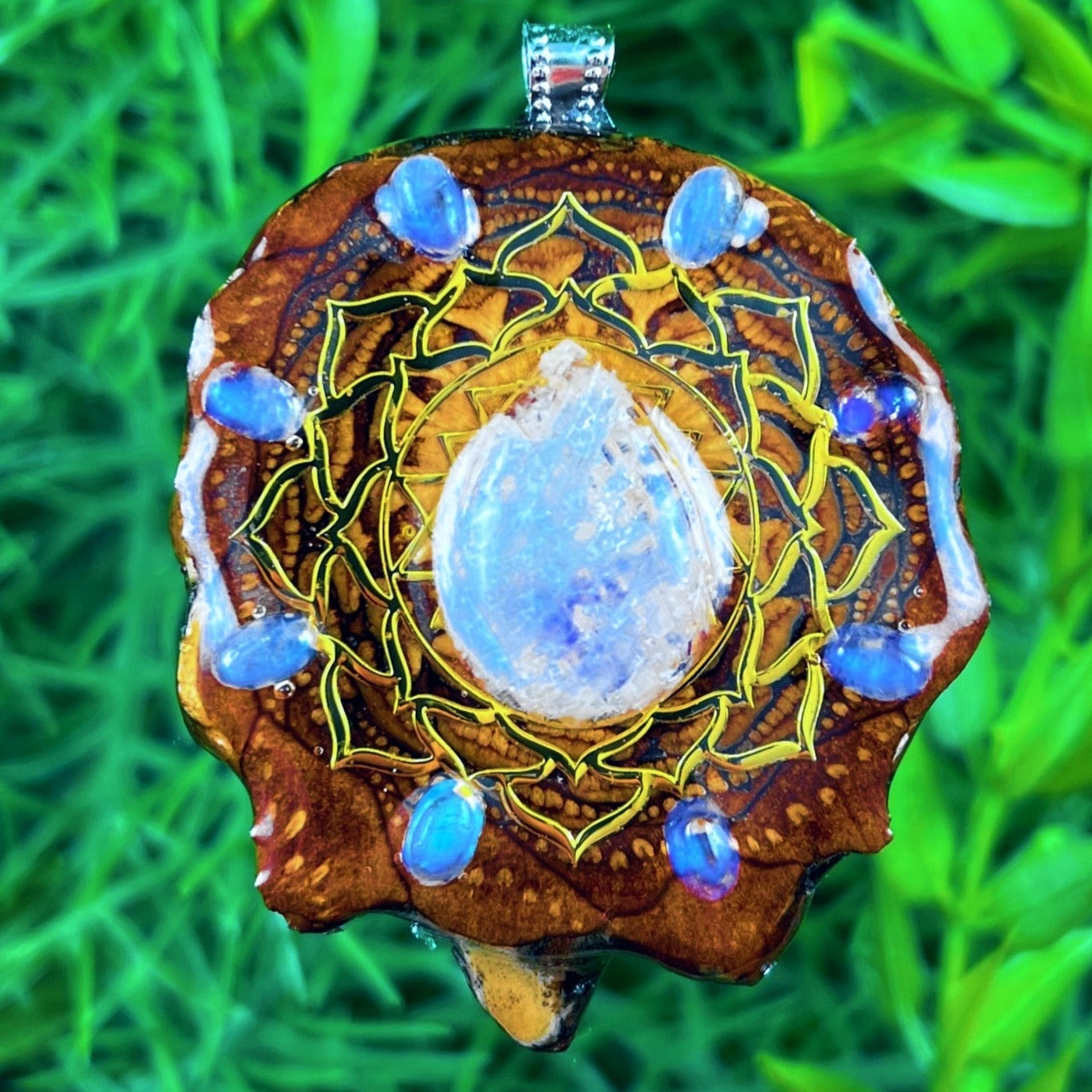 Moonstone with Mandala