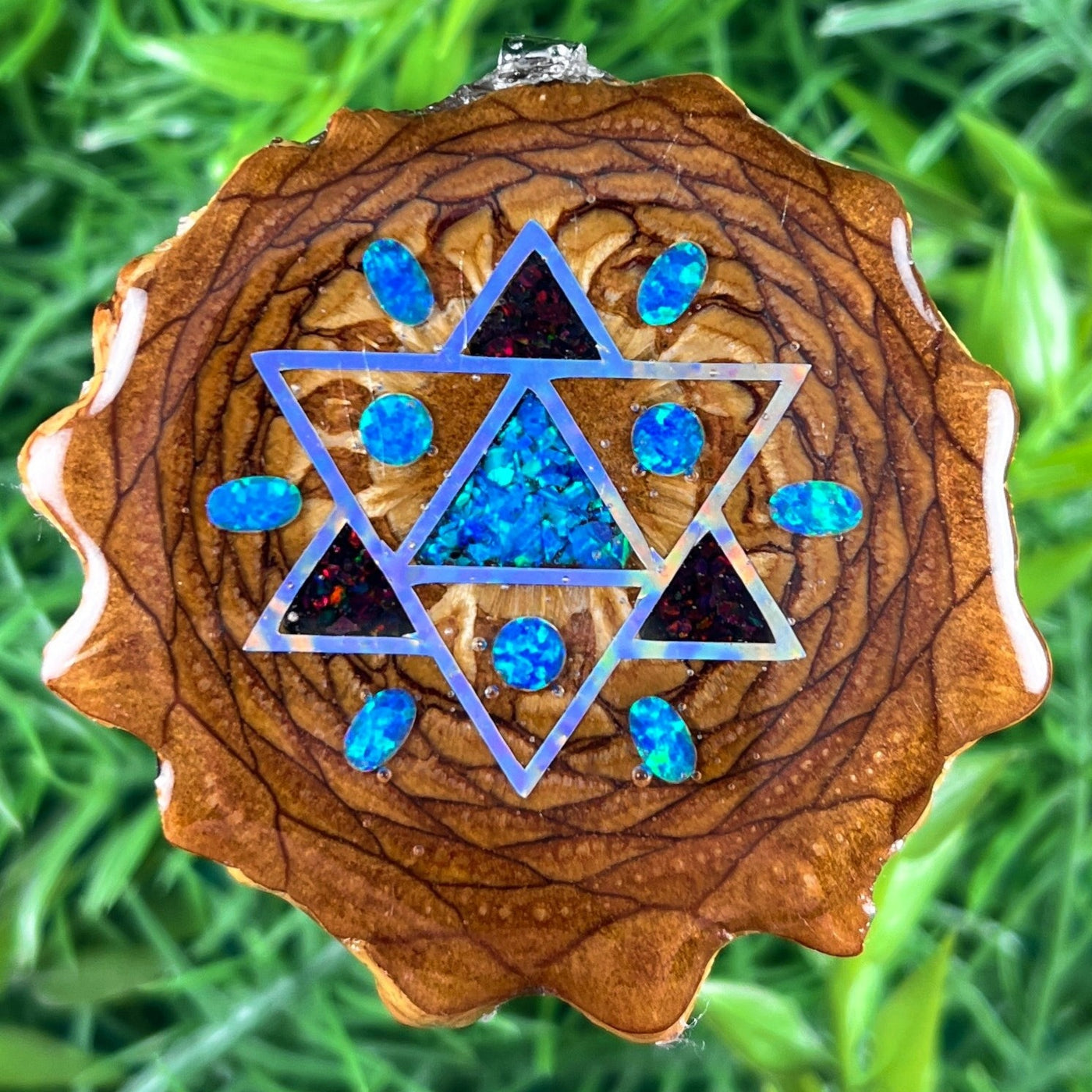 Opal & Crushed Opal with Merkaba