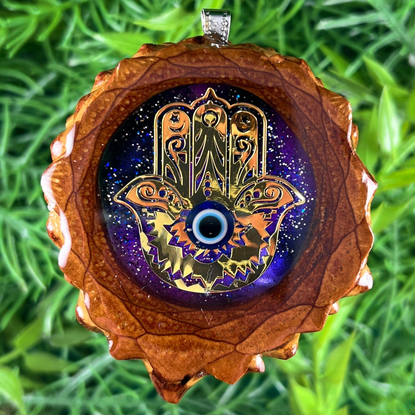 Galaxy with Hamsa