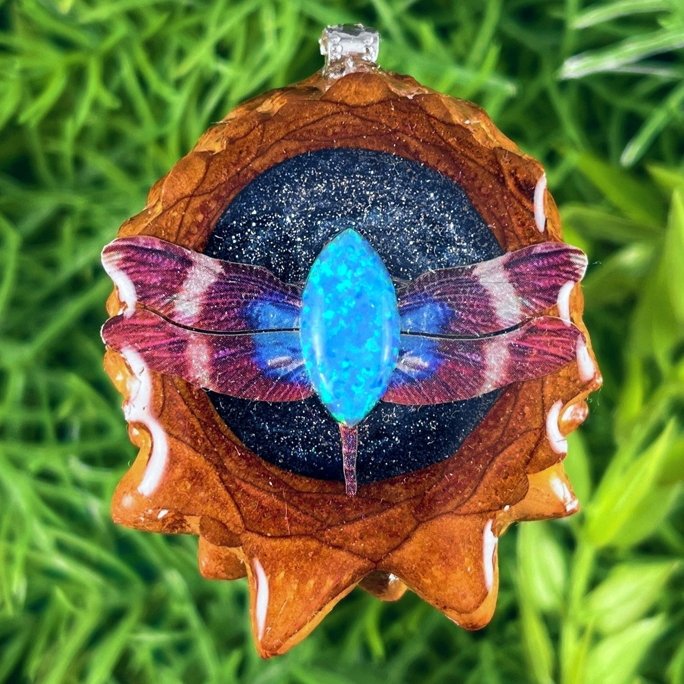 Night Sky and Opal with Butterfly