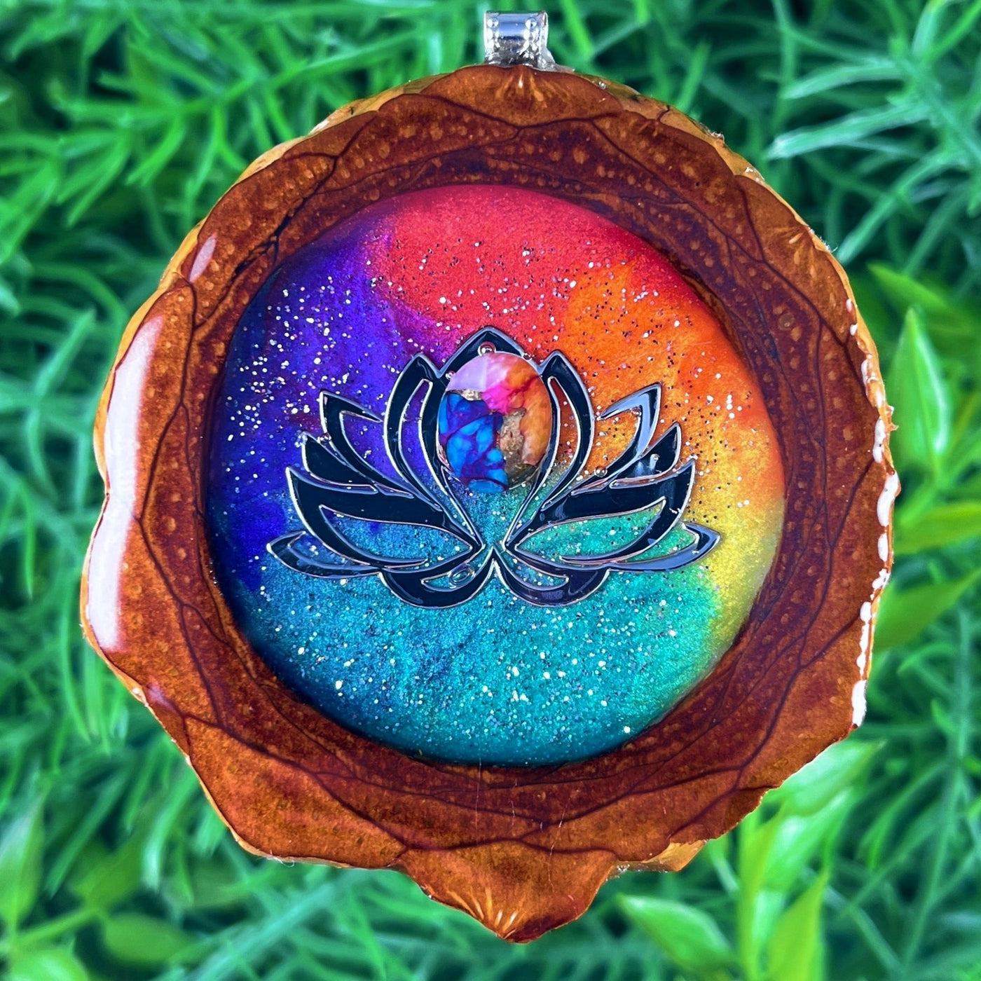 Cosmos with Mandala and Spiny Oyster Turquoise