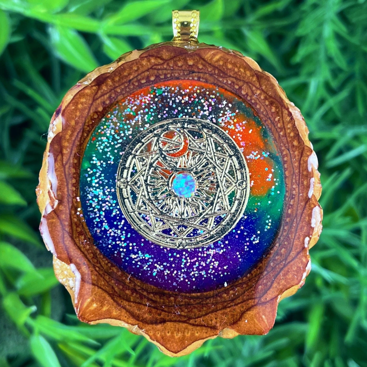 Cosmos with Mandala and Opal