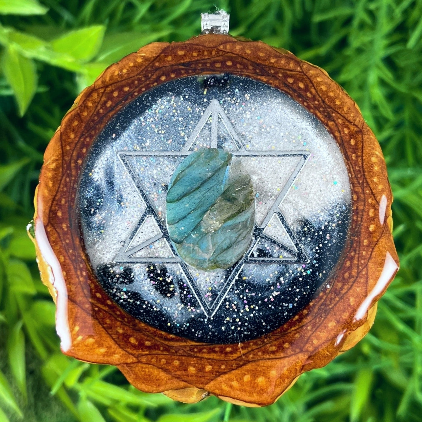 Night Sky with Labradorite and Merkaba