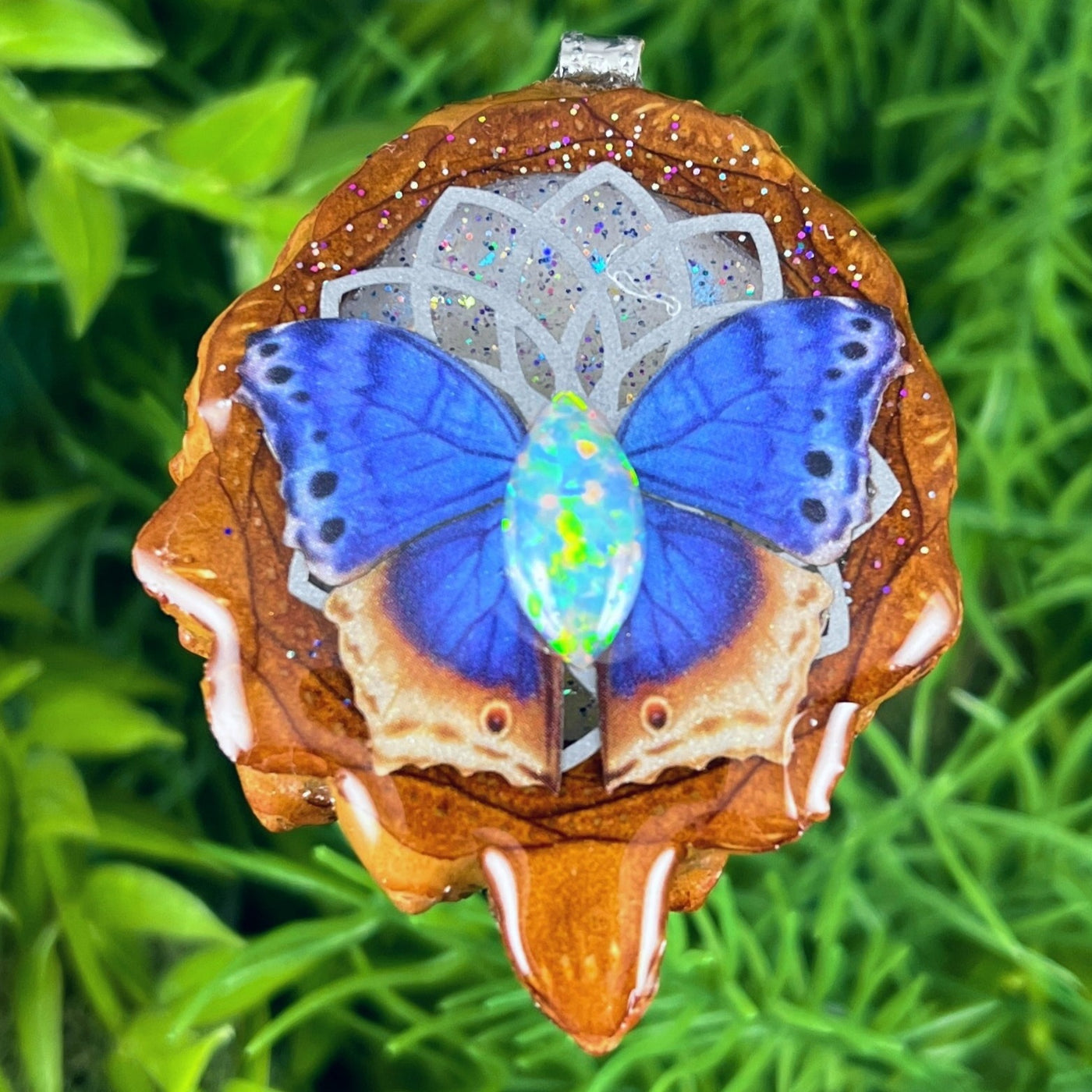 Clouds with Opal & Butterfly with Sunflower