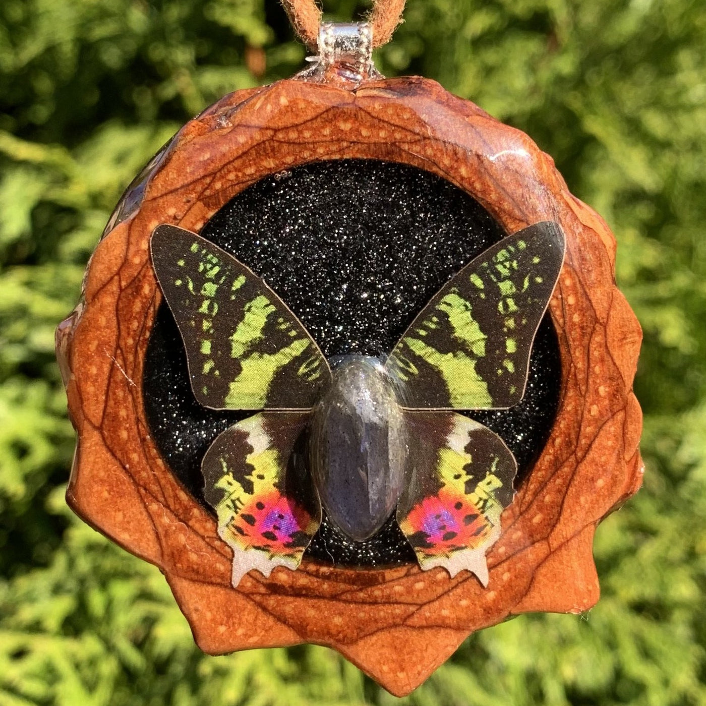 Night Sky with Butterfly and Labradorite