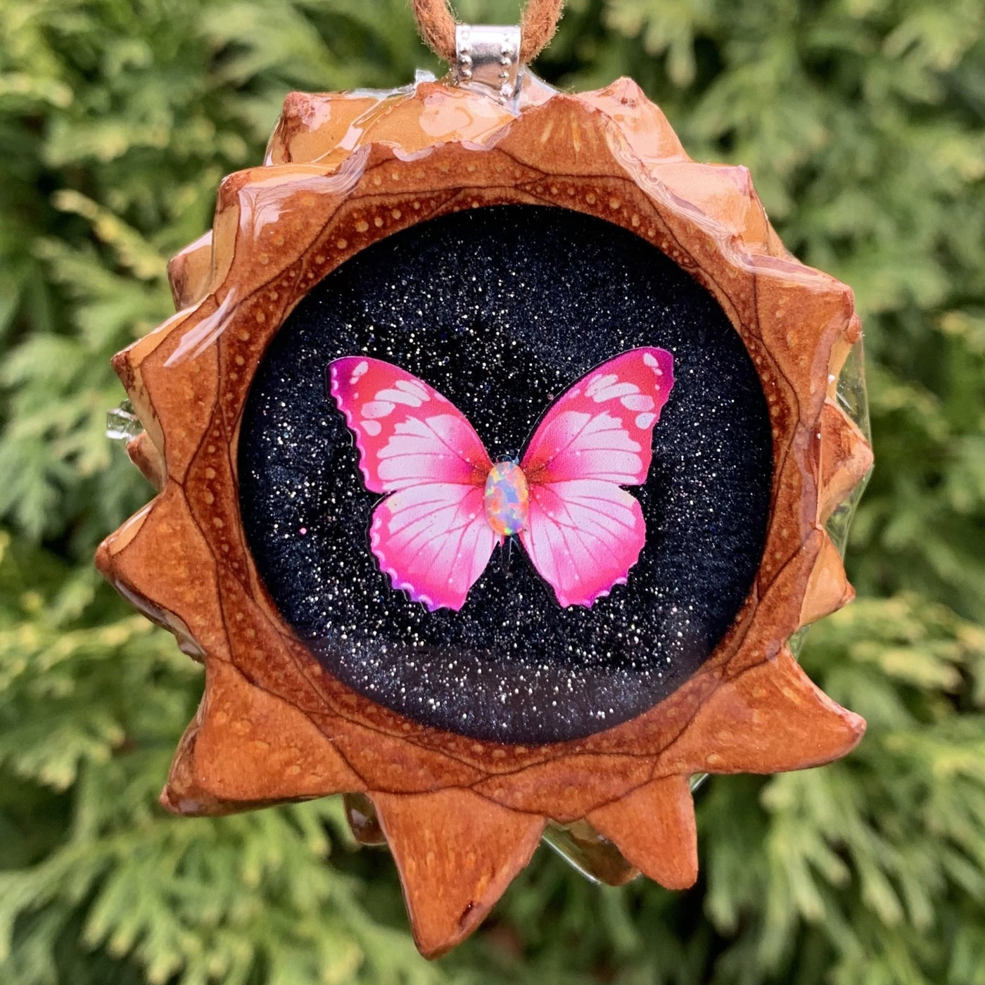 Night Sky and Opal with Butterfly